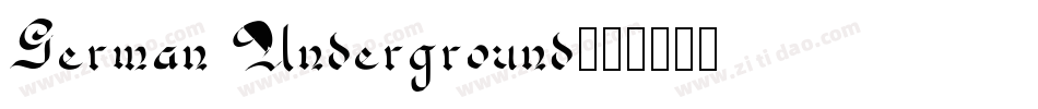 German Underground字体转换